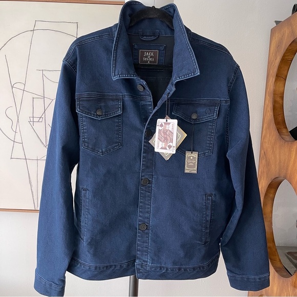 NWT Jack of Spades stretch denim jacket